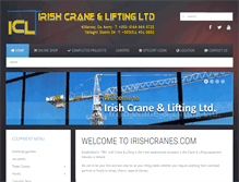 Tablet Screenshot of irishcranes.com